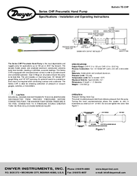 Thumbnail of document Manual - CHP Pneumatic Hand Pump